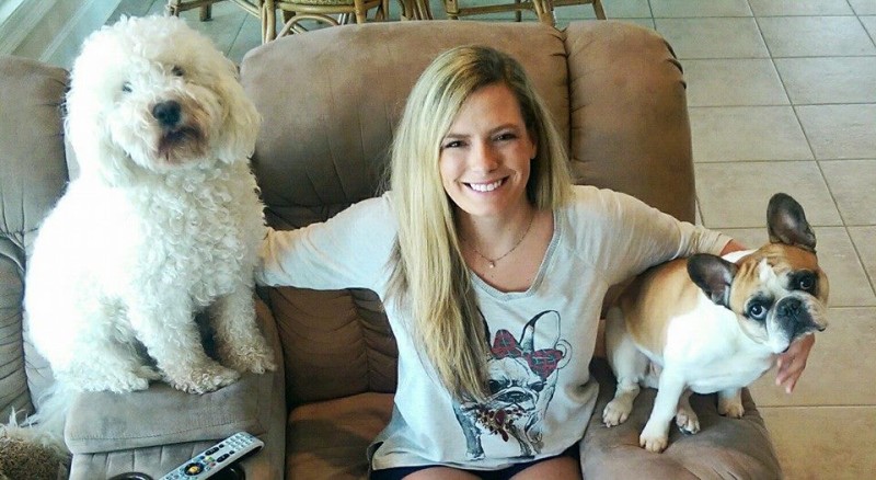 Me and two of my three pups