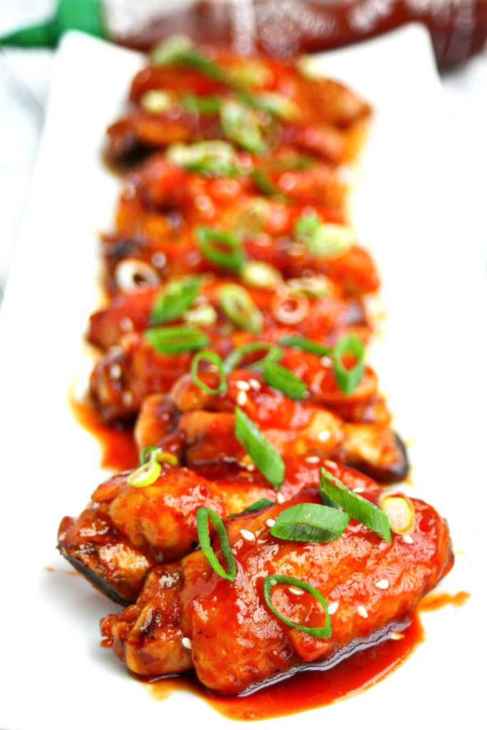 Sriracha Chicken Wings from Killing Thyme