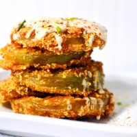 Fried Green Tomatoes with Cajun-Dill Buttermilk Sauce