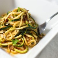 Moroccan Zoodles with a Tomato-Harissa Sauce