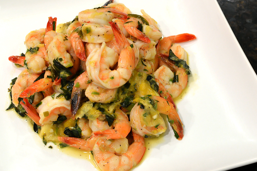 Shrimp with Citrus-Herb Sauce from thatsquareplate.com AMAZING!