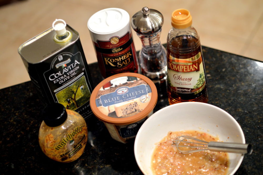 Bleu Cheese Sherry Vinaigrette Dressing That Square Plate