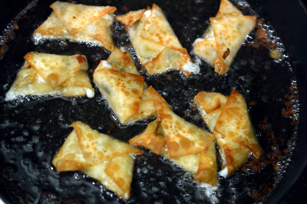 Green Chili Wontons That Square Plate