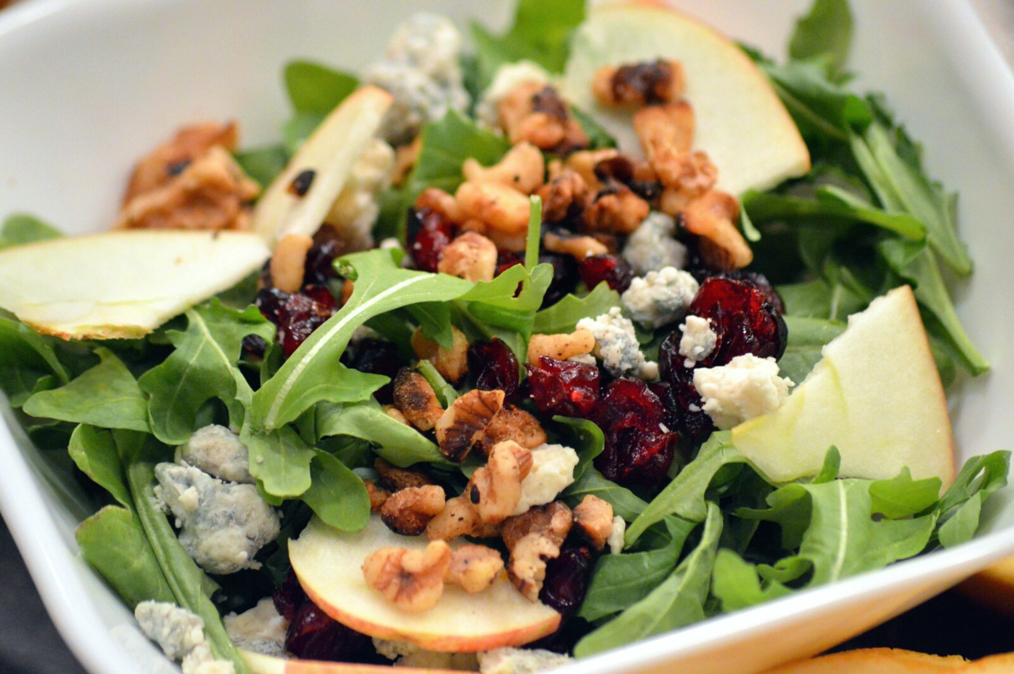 Apple Walnut Cranberry Salad | That Square Plate