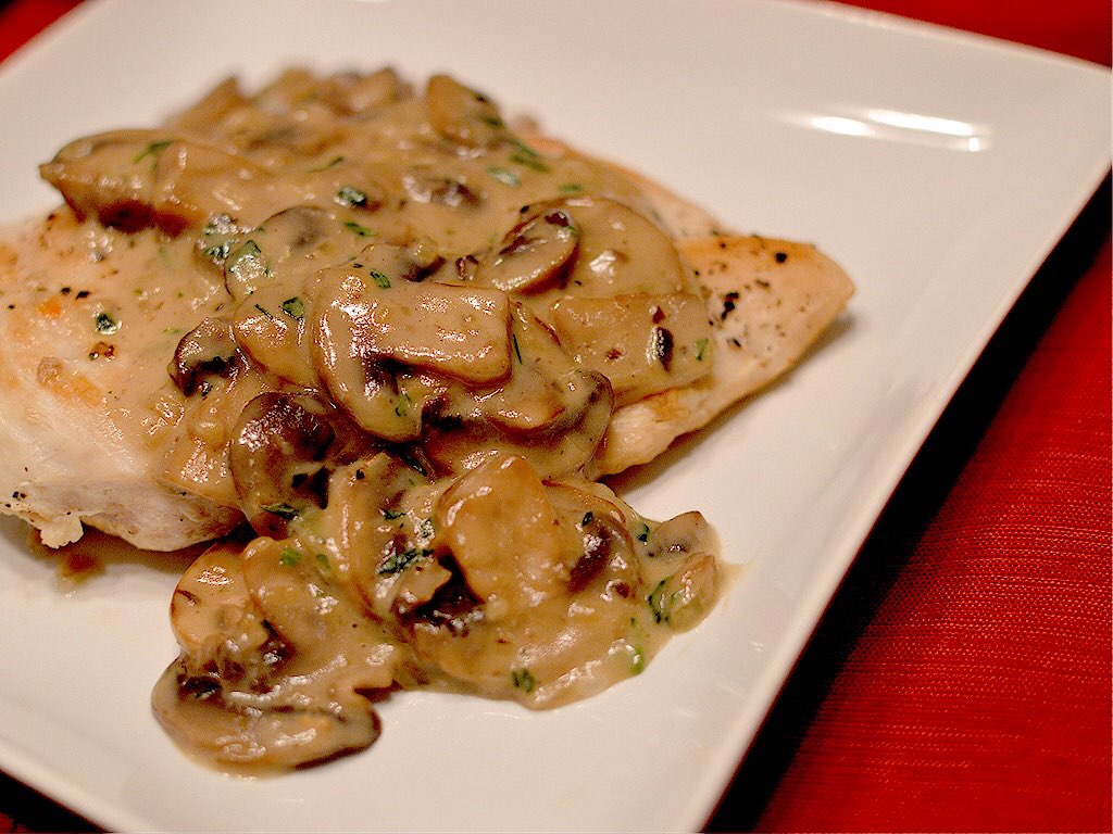 Chicken and Mushroom Fricassee | That Square Plate