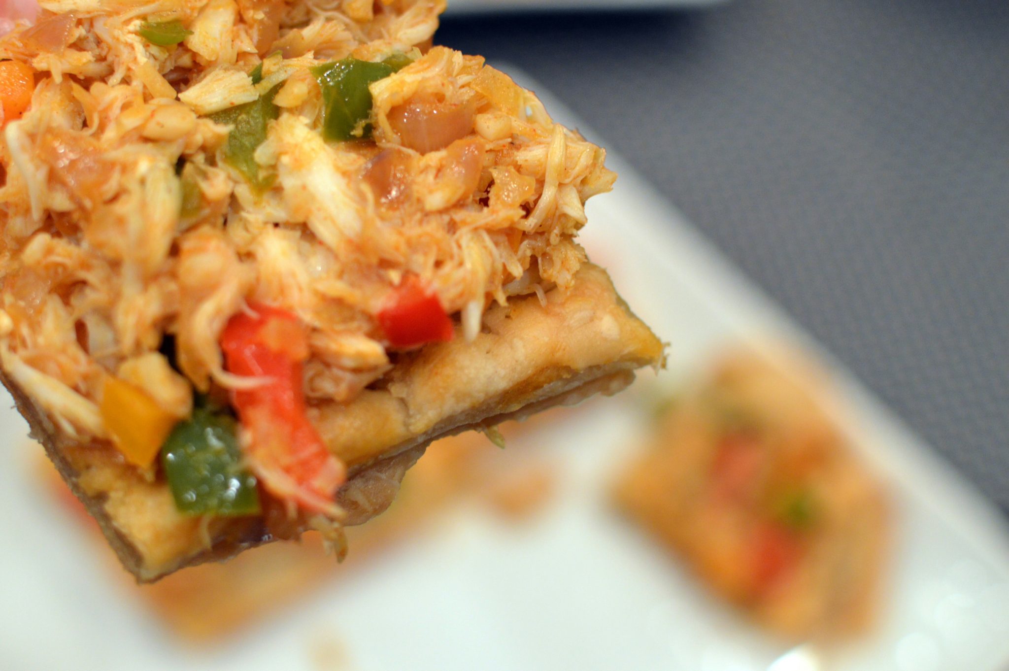 Open-faced Crab Empanadas |That Square Plate