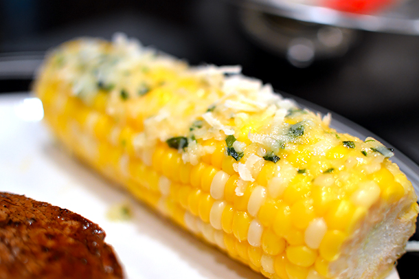 Herby-Parmesan Corn on the Cob | www.thatsquareplate.com